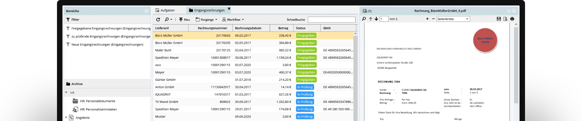 Sparen Sie Zeit und Aufwand mit Invoice