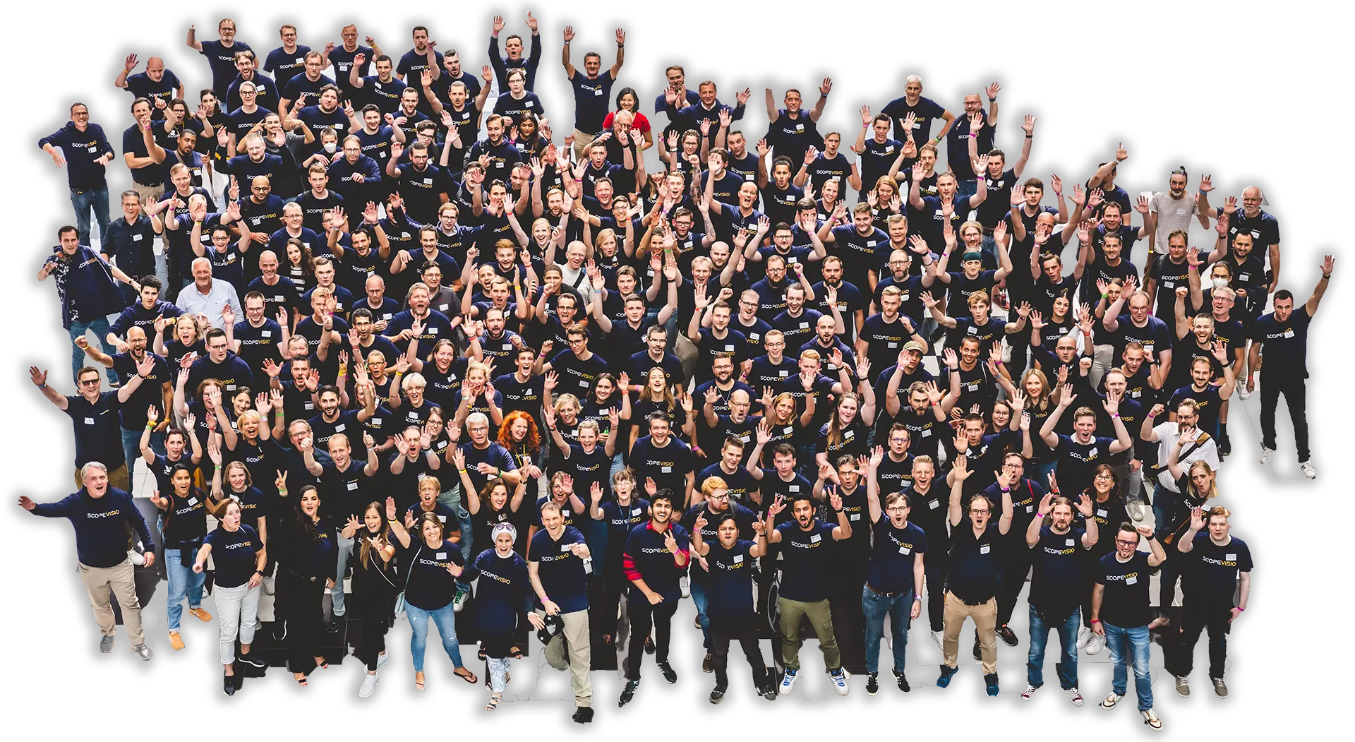 unternehmen team komplett